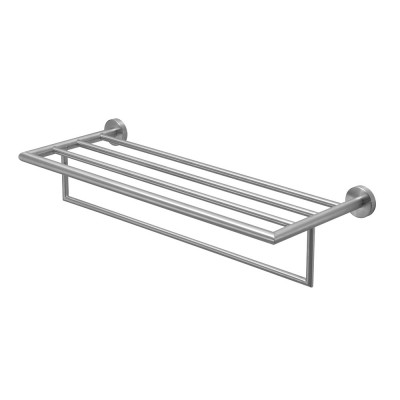 Mensola portasalviette doppia Gedy serie Project in acciaio inox satinato