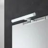 Specchio bagno 50x60 cm reversibile con luce LED naturale 