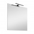 Specchio LED 60x80 cm reversibile con luce naturale nero opaco 