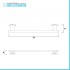 Specchio LED 100x70 cm reversibile con luce naturale 