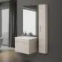 Mobile bagno salvaspazio rovere chiaro