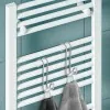 Appendino singolo in acciaio cromato per termoarredo e box doccia 