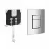 Sistema di scarico wc Grohe da incasso con placca cromata