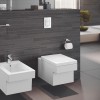 Sistema di scarico wc Grohe da incasso con placca bianca