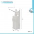 Dispenser sapone liquido a muro 1000 ml bianco in plastica