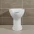 Wc per anziani e disabili con apertura frontale e scarico a parete 