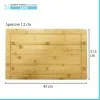 Asse di lavaggio in legno di bamboo per lavatoio in resina da 50 cm 