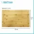 Asse di lavaggio in legno di bamboo per lavatoio in resina da 50 cm 