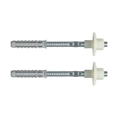 Kit fissaggio lavabo sospeso  M10x120 mm in acciaio con dado