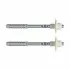 Kit fissaggio lavabo sospeso  M10x120 mm in acciaio con dado