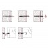 Kit fissaggio lavabo sospeso  M10x120 mm in acciaio con dado