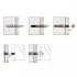 Kit fissaggio lavabo sospeso  M10x120 mm in acciaio con dado