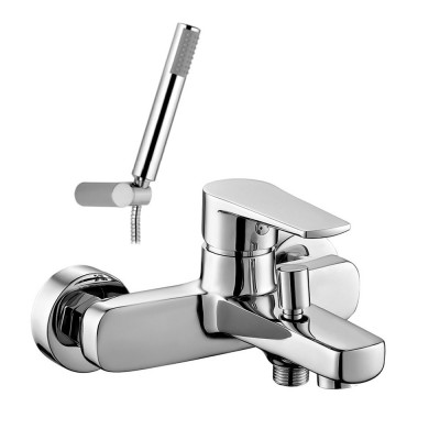 Miscelatore vasca con doccino e duplex serie Erika