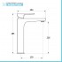 Set miscelatori lavabo alto e bidet cromati serie Erika