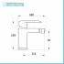 Set miscelatori lavabo bidet e vasca cromati serie Dalila piletta inclusa