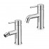 Set miscelatori lavabo e bidet cromati serie Manola piletta inclusa