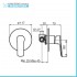 Set miscelatori lavabo bidet e doccia incasso cromati Artis Punta+ piletta inclusa