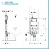 Geberit Combifix Sigma8 modulo con cassetta di scarico per installazione WC sospesi 