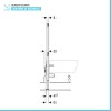 Geberit Duofix modulo per bidet sospeso su cartongesso H 112 cm