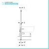 Geberit Duofix modulo per bidet sospeso su cartongesso H 112 cm