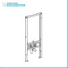 Geberit Duofix modulo per bidet sospeso su cartongesso H 112 cm