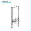 Geberit Duofix modulo per bidet sospeso su cartongesso H 112 cm