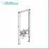 Geberit Duofix modulo per bidet sospeso su cartongesso H 112 cm