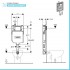 Kit Geberit montaggio cassetta Sigma8 in pareti di cartongesso