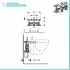 Geberit Combifix modulo installazione in acciaio inox per bidet sospesi su muratura