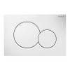 Geberit placca di comando Sigma 01 doppio tasto bianco