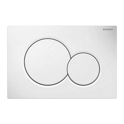 Geberit placca di comando Sigma 01 doppio tasto bianco