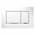 Geberit placca di comando Sigma 30 doppio tasto bianco/cromato lucido