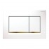 Geberit placca di comando Sigma 30 doppio tasto bianco/oro