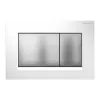 Geberit placca di comando Sigma 30 doppio tasto bianco/cromo satinato