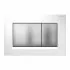 Geberit placca di comando Sigma 30 doppio tasto bianco/cromo satinato