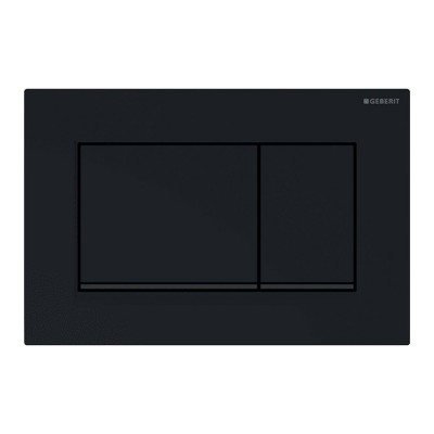 Geberit placca di comando Sigma 30 doppio tasto nero/nero opaco