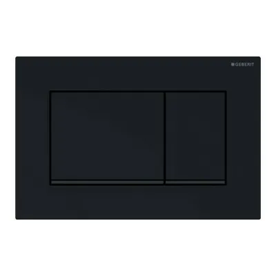 Geberit placca di comando Sigma 30 doppio tasto nero/nero opaco