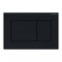 Geberit placca di comando Sigma 30 doppio tasto nero/nero opaco
