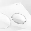 Geberit placca di comando Sigma 20 doppio tasto bianco/cromo