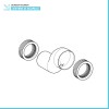 Kit raccordo eccentrico Geberit per vaso sospeso 3 cm