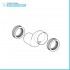 Kit raccordo eccentrico Geberit per vaso sospeso 3 cm