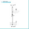 Geberit Duofix modulo per lavabo sospeso su cartongesso H 112 cm