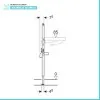 Geberit Duofix modulo per lavabo sospeso su cartongesso H 112 cm