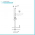 Geberit Duofix modulo per lavabo sospeso su cartongesso H 112 cm