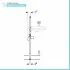 Geberit Duofix modulo per lavabo sospeso su cartongesso H 112 cm
