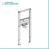 Geberit Duofix modulo per lavabo sospeso su cartongesso H 112 cm