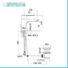 Rubinetto lavabo Paffoni Blu in ottone cromo scarico incluso