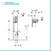 Geberit Combifix Omega modulo con cassetta di scarico per installazione WC sospesi 