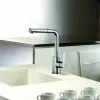 Rubinetto cucina e lavanderia Paffoni Sly con doccetta estraibile in ottone cromo