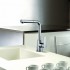Rubinetto cucina e lavanderia Paffoni Sly con doccetta estraibile in ottone cromo